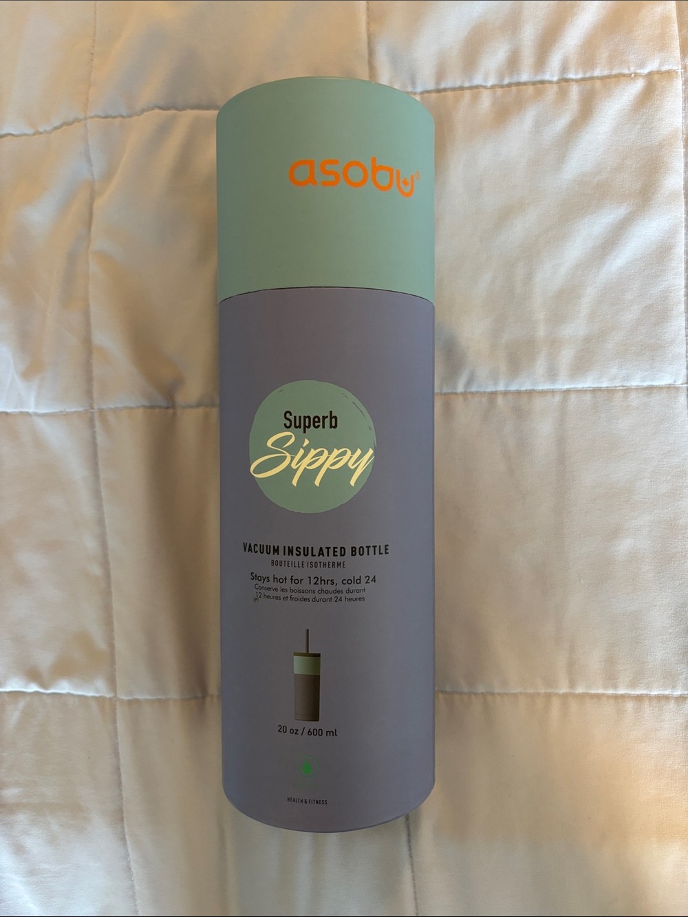 Asobu Superb Sippy Vacuum Insulated Bottle - pastel purple